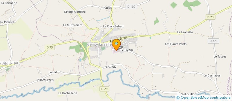 localisation de l'entreprise Y. SIMON  CERISY-LA-SALLE