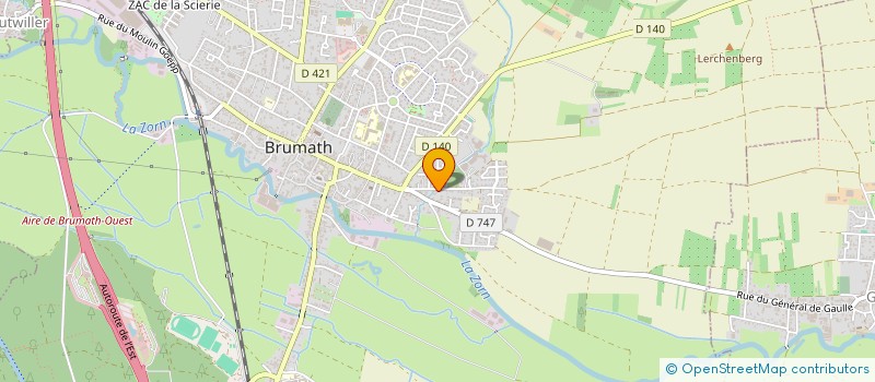 localisation de l'entreprise Y.T.C  BRUMATH