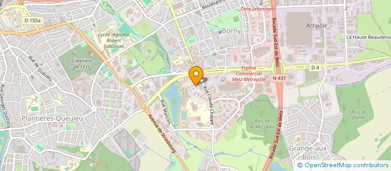 localisation de l'entreprise Y.T.N. EXPERTISE  METZ