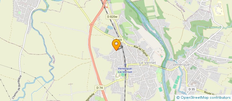 localisation de l'entreprise Y.T.P  VERNET