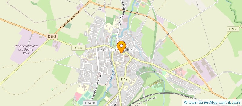 localisation de l'entreprise Y.V DISTRI  LE CATEAU-CAMBRESIS