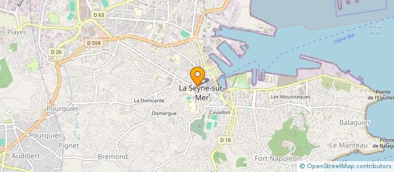 localisation de l'entreprise Y.V.E.A. à LA SEYNE-SUR-MER
