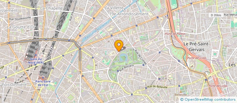 localisation de l'entreprise Y.Y.E  PARIS