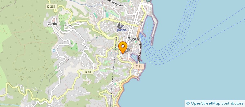 localisation de l'entreprise Y.Z.HOLDING -Y.Z.H à BASTIA