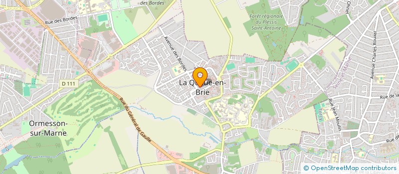 localisation de l'entreprise Y2 SUPERMARCHE SARL à LA QUEUE-EN-BRIE