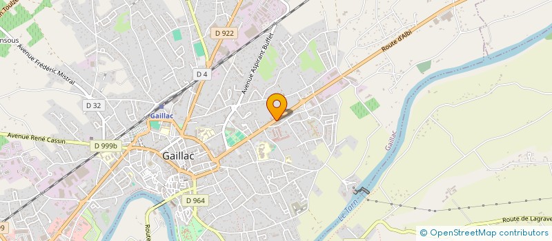 localisation de l'entreprise Y2C CONCEPTION ET DEVELOPPEMENT  GAILLAC
