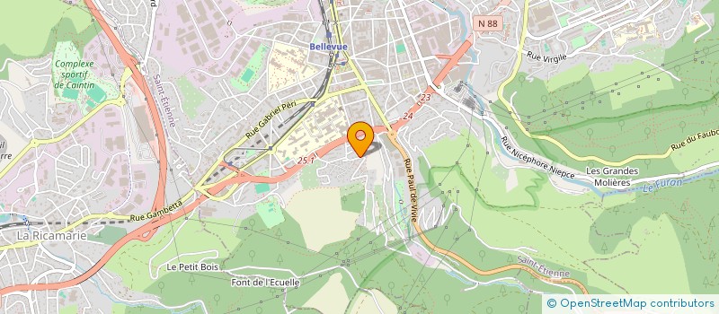 localisation de l'entreprise Y2LKA  SAINT-ETIENNE