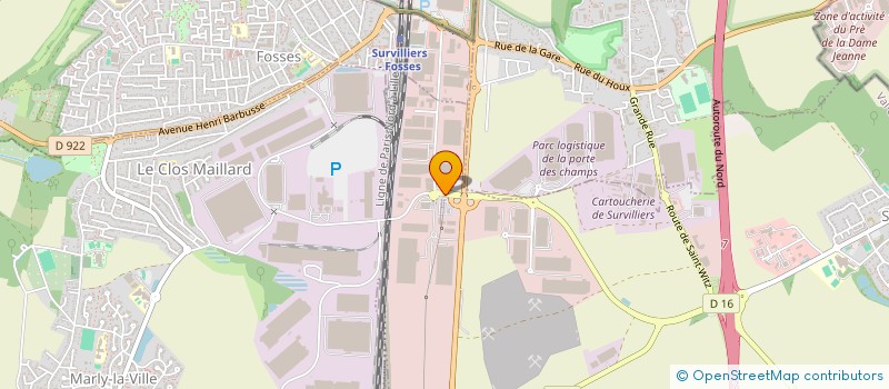 localisation de l'entreprise Y2M SYSTEME  SAINT-WITZ