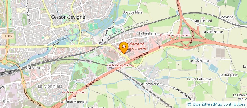 localisation de l'entreprise Y2R à CESSON-SEVIGNE