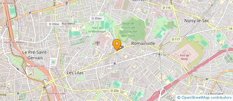 localisation de l'entreprise Y3J OPTIC à ROMAINVILLE
