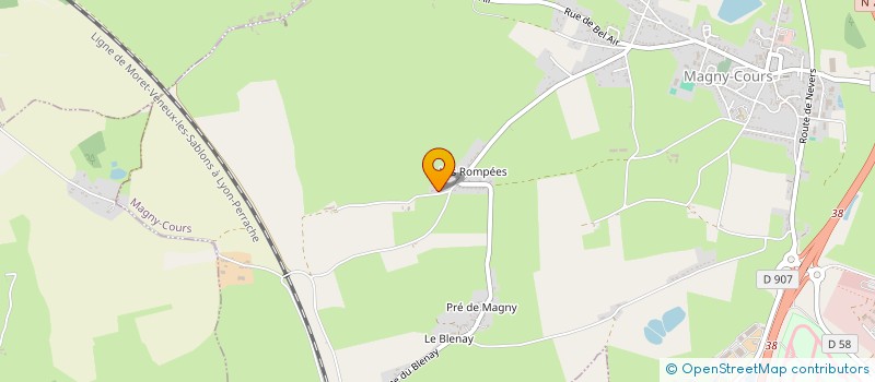 localisation de l'entreprise Y3M  MAGNY COURS