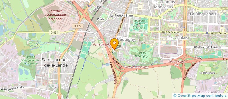 localisation de l'entreprise YA  RENNES