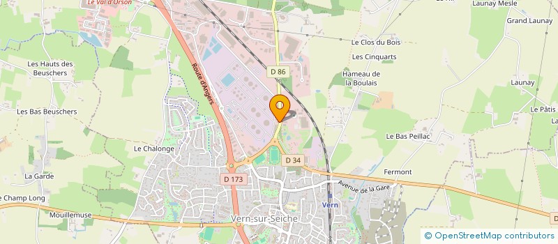 localisation de l'entreprise YA CARS à VERN-SUR-SEICHE