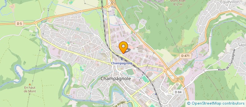 localisation de l'entreprise YA-CO  CHAMPAGNOLE