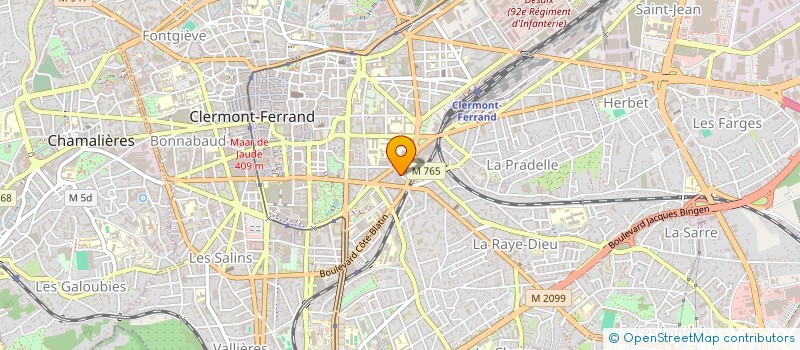 localisation de l'entreprise YA FINITIONS à CLERMONT-FERRAND