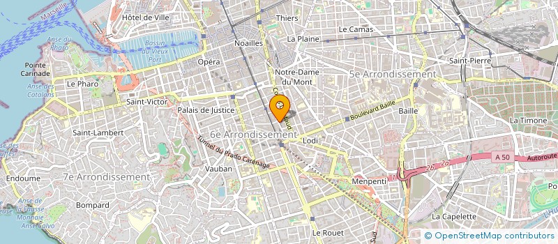 localisation de l'entreprise YA FOI SARL à MARSEILLE