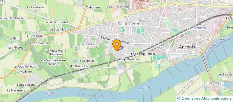 localisation de l'entreprise YA'KWA  ANCENIS-SAINT-GEREON