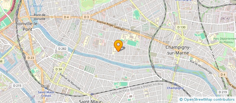 localisation de l'entreprise YA&MA à CHAMPIGNY-SUR-MARNE