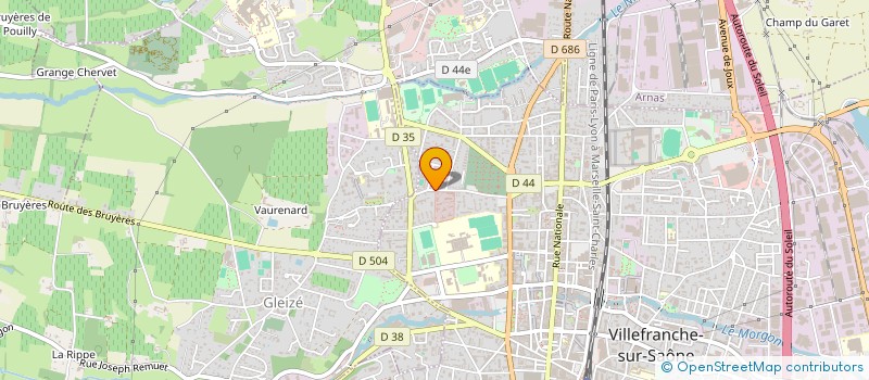 localisation de l'entreprise YA'PIZZ à VILLEFRANCHE-SUR-SAONE