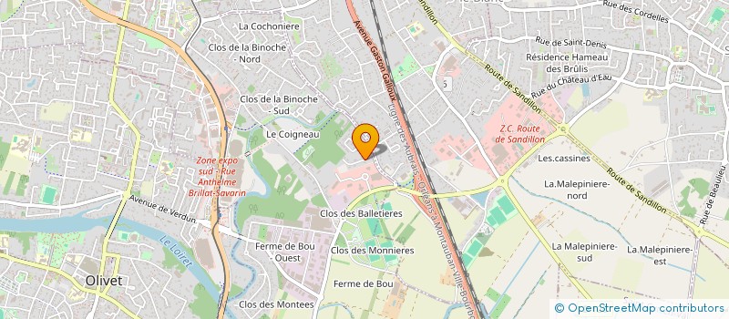 localisation de l'entreprise YA.VI.CH à ORLEANS