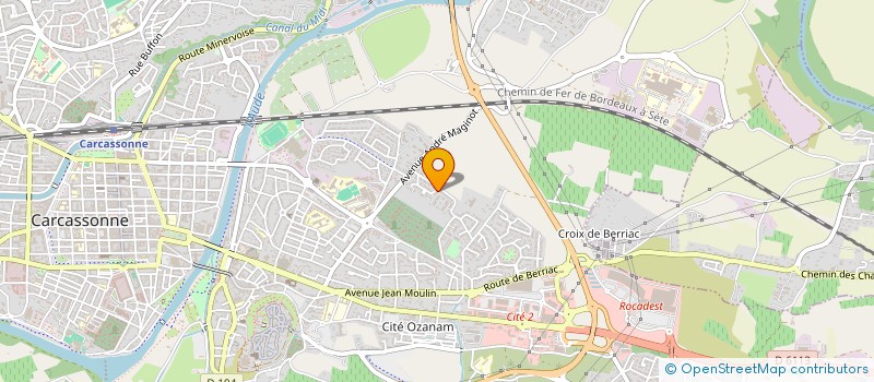 localisation de l'entreprise YAACOU HABITAT à CARCASSONNE