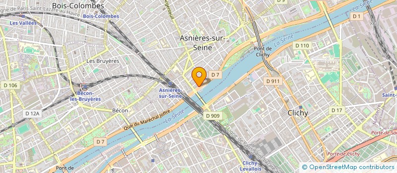localisation de l'entreprise YAAM LE CLUB à ASNIERES-SUR-SEINE