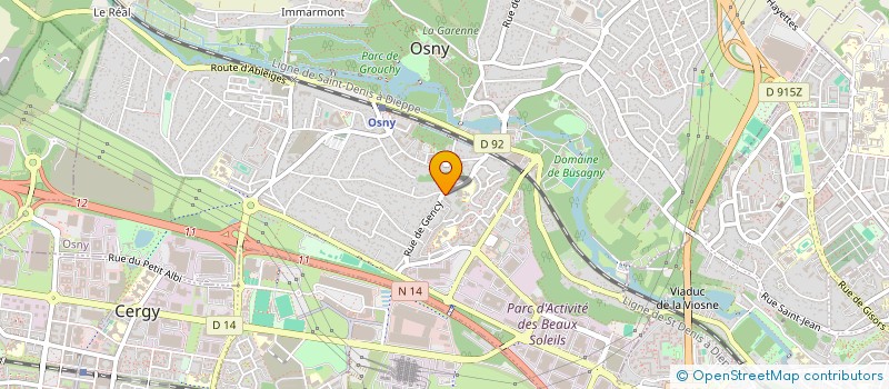 localisation de l'entreprise YAANWASH  OSNY