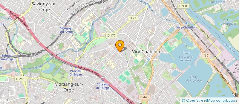 localisation de l'entreprise YAAX à VIRY-CHATILLON