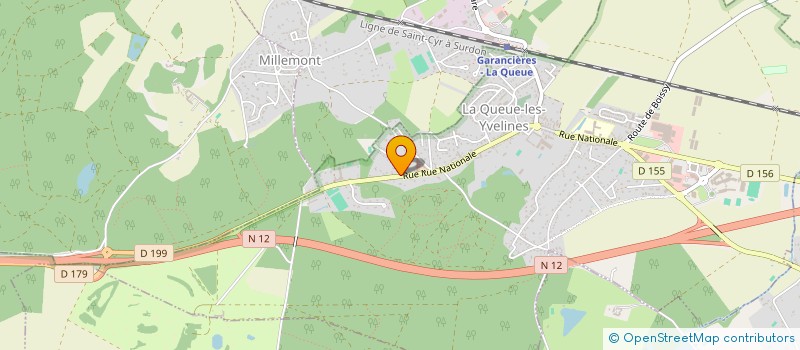 localisation de l'entreprise YAB EXPERTISE AUTOMOBILE  LA QUEUE-LES-YVELINES