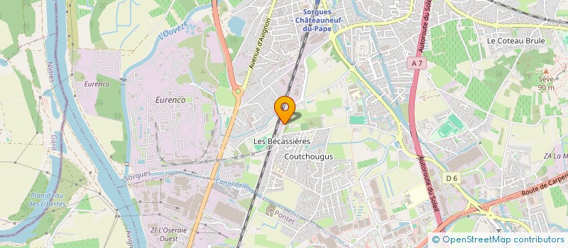 localisation de l'entreprise YAB IMMO  SORGUES