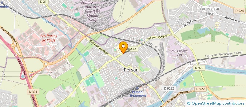 localisation de l'entreprise YABAI - CULTURE, CREATION, CONNEXION  PERSAN