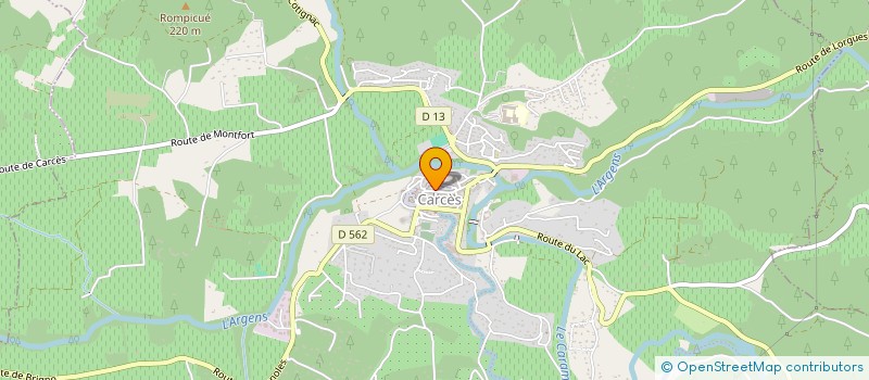 localisation de l'entreprise YABE à CARCES