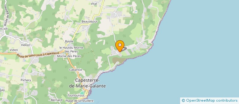 localisation de l'entreprise YABIS INGENIERIE à CAPESTERRE-DE-MARIE-GALANTE