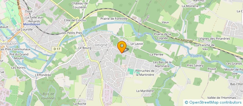 localisation de l'entreprise YABRICO à VEIGNE