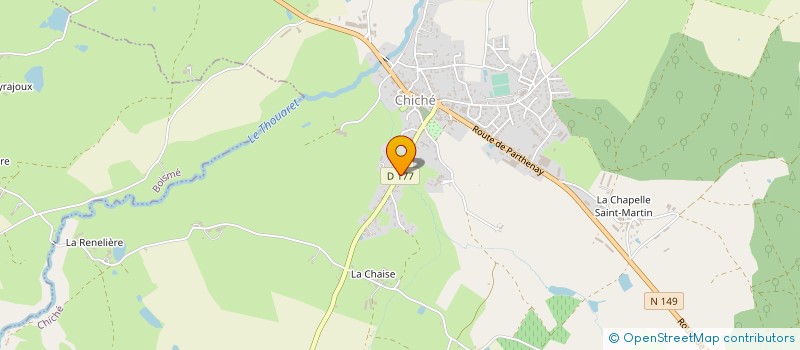 localisation de l'entreprise YAC INGENIERIE PAYS DE LOIRE à CHICHE