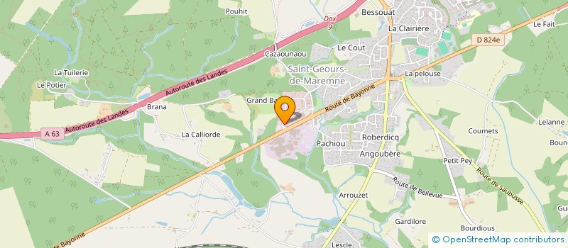 localisation de l'entreprise YACA  SAINT-GEOURS-DE-MAREMNE