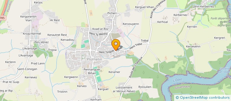 localisation de l'entreprise YACAM 4  PLOMELIN