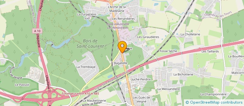 localisation de l'entreprise YACE à VEIGNE