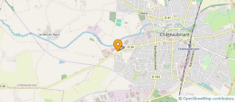 localisation de l'entreprise YACEAM à CHATEAUBRIANT