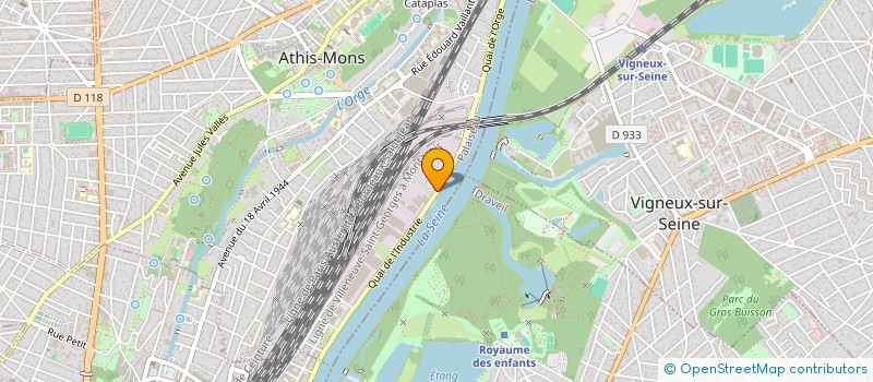 localisation de l'entreprise YACHT-CLUB ATHIS-MONS à ATHIS-MONS