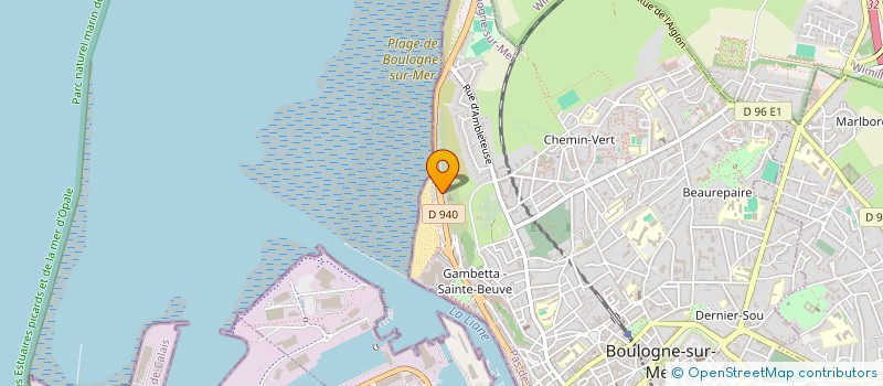 localisation de l'entreprise YACHT CLUB BOULONNAIS à BOULOGNE-SUR-MER
