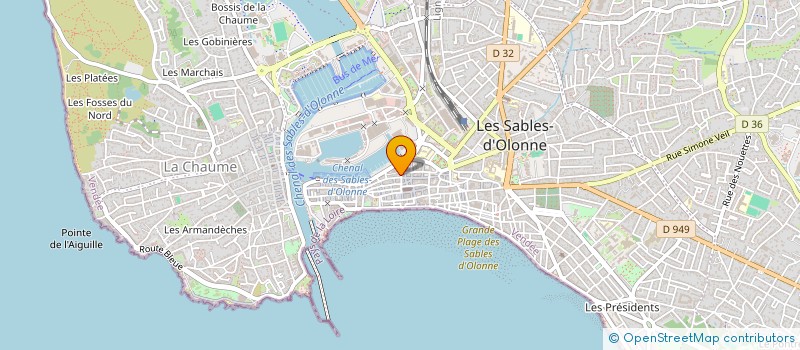 localisation de l'entreprise YACHT CLUB CLASSIQUE DES SABLES à LES SABLES D'OLONNE