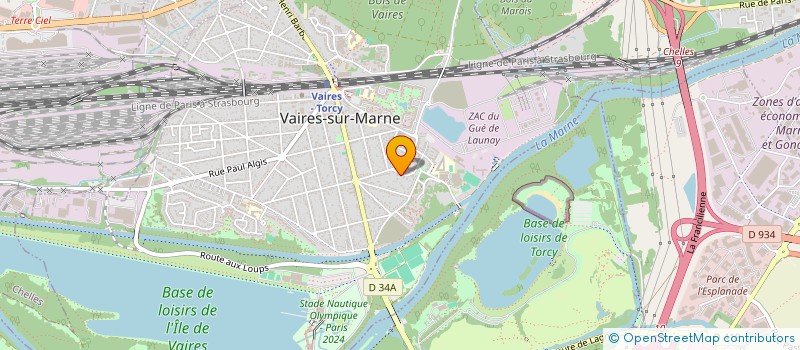 localisation de l'entreprise YACHT CLUB DE LA MARNE à VAIRES-SUR-MARNE