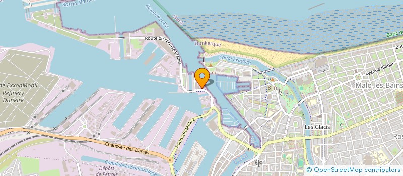 localisation de l'entreprise YACHT CLUB DE LA MER DU NORD à DUNKERQUE