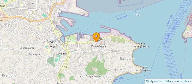 localisation de l'entreprise YACHT CLUB DE TAMARIS à LA SEYNE SUR MER