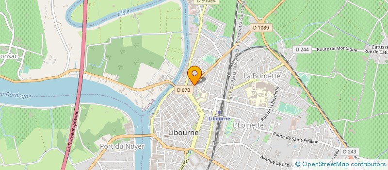 localisation de l'entreprise YACHT DE BORDEAUX à LIBOURNE