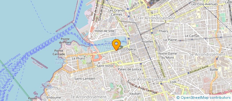 localisation de l'entreprise YACHT LAND SA à MARSEILLE