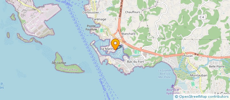 localisation de l'entreprise YACHT LOCATION TOURISTIQUE SARL  LE GOSIER