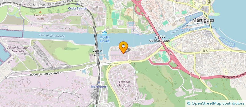 localisation de l'entreprise YACHTING DISTRIBUTION à MARTIGUES