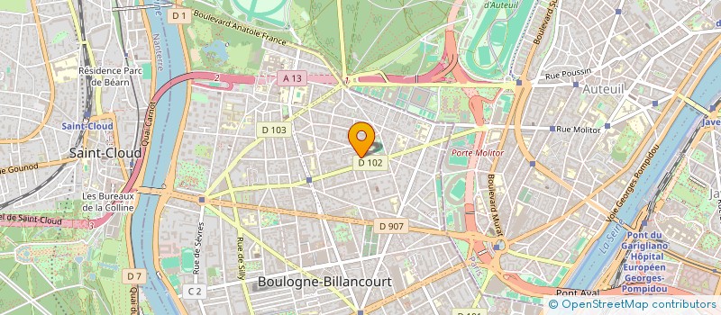 localisation de l'entreprise YACHTING ET COMPENSATION SA à BOULOGNE-BILLANCOURT